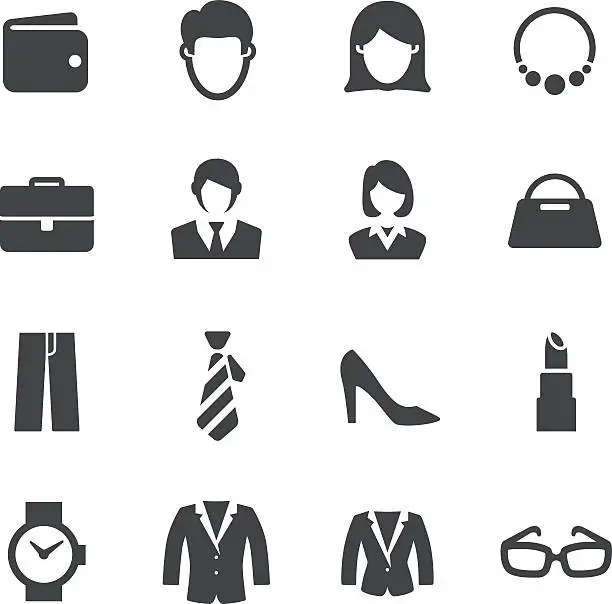 Vector illustration of Personal Image Icons - Acme Series