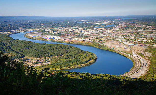 istock Aerial view over town 511537158
