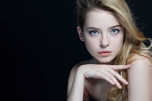 istock Beautiful young lady with make up face. 511538874