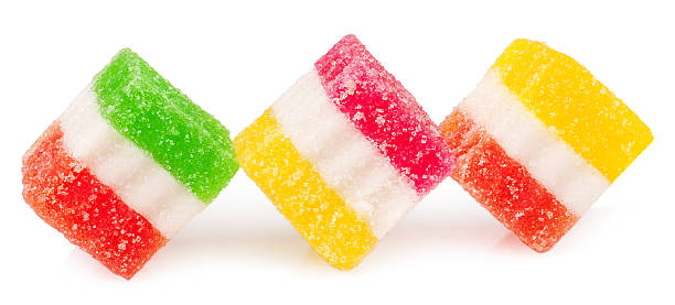istock Sweet jelly candy isolated against a white background 511541112