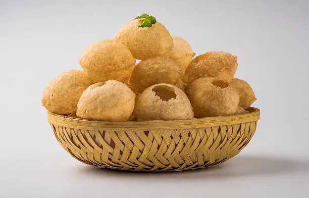 Pani Puri or panipuri, Golgappe or gol gappe, Chat item, Indian chat or fast food item