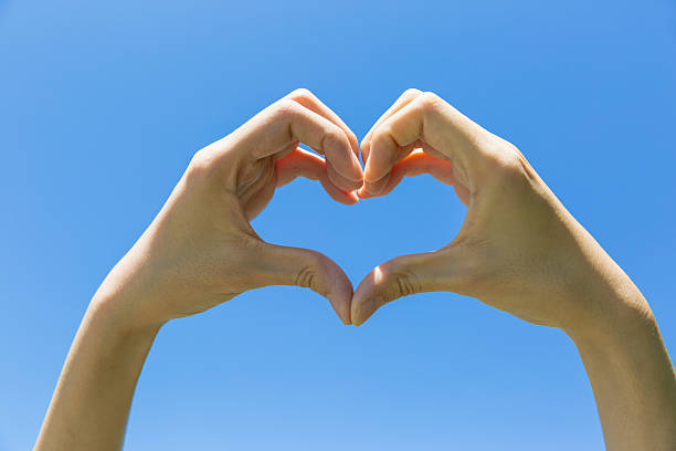 istock Detail of woman's hands making heart shape 511550211