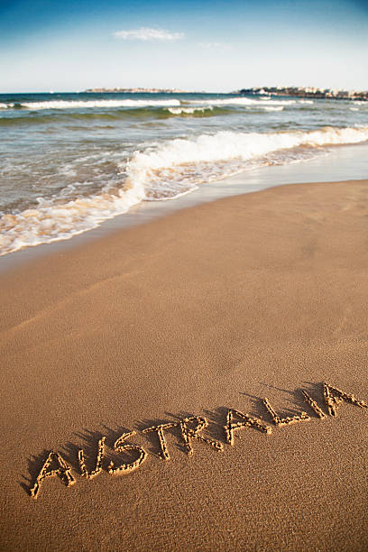 istock Australia carved in the sand 511551975