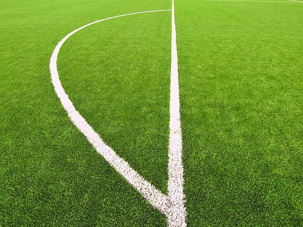 istock Football playground view of artificial grass field 511554839