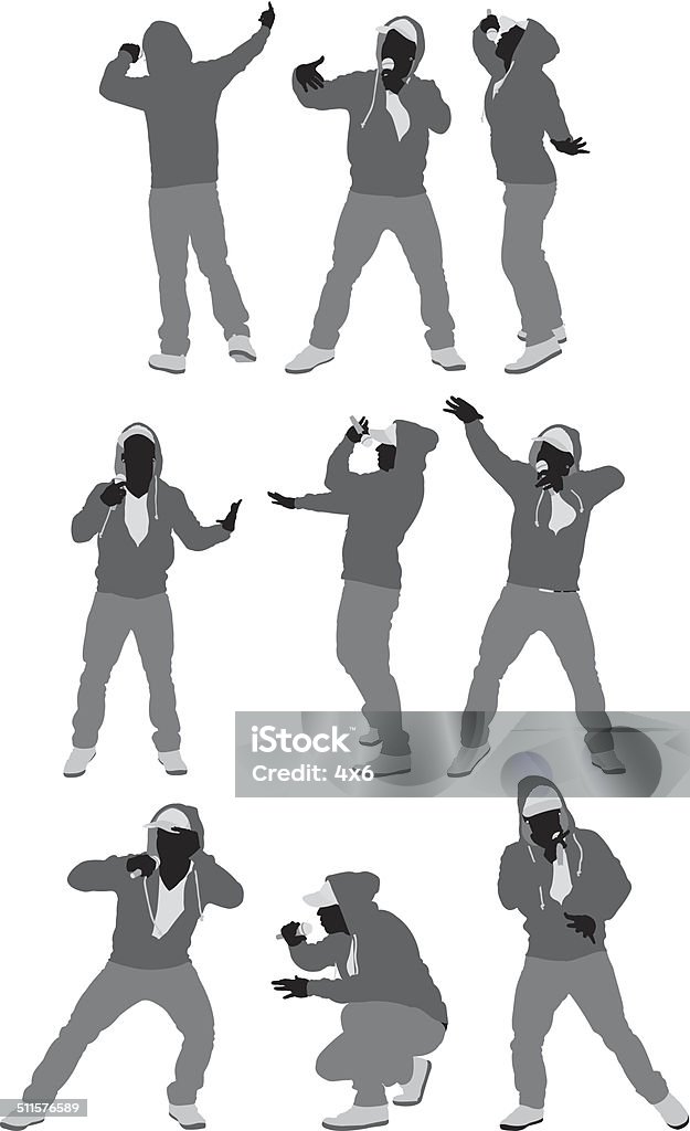 Gambar Rapper Rapper Dalam Berbagai Pose Ilustrasi Stok - Unduh Gambar Sekarang ...
