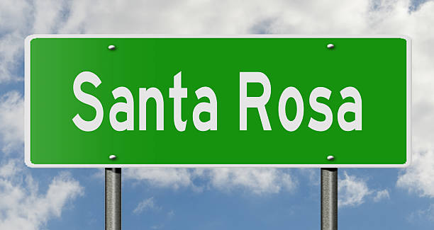 istock Highway sign for Santa Rosa 511583084