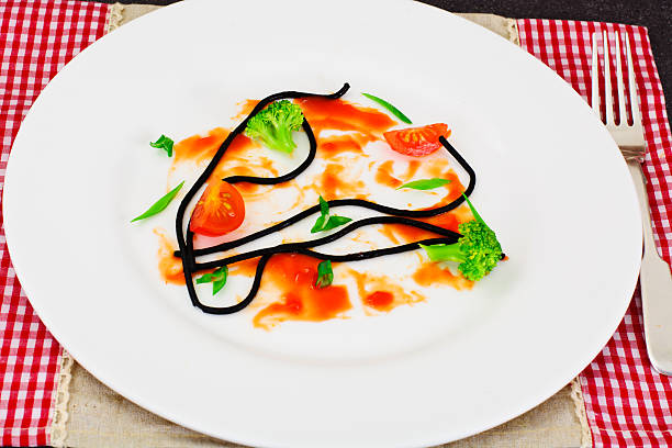 istock Dirty Dishes. Remains Smeared Sauce and Spaghetti 511584226