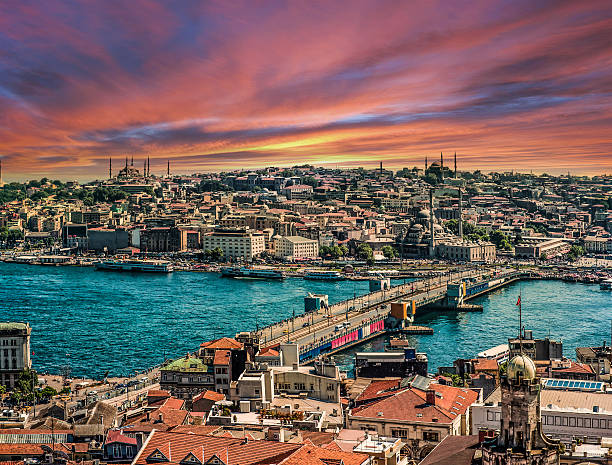 istock Istanbul with Golden Horn at sunset 511587306