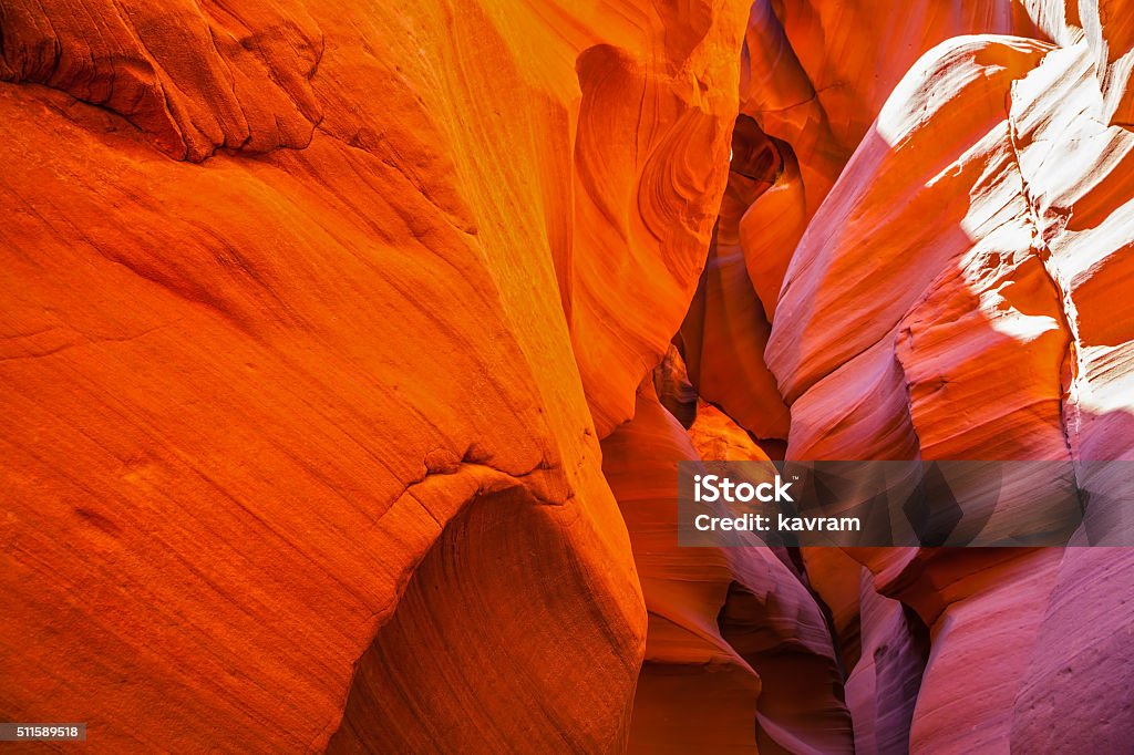 Fantastic slot-canyon Antelope Fantastic slot-canyon Antelope in the Navajo reservation. Incredible color slot canyon Antelope Arizona, USA 12 O'Clock Stock Photo