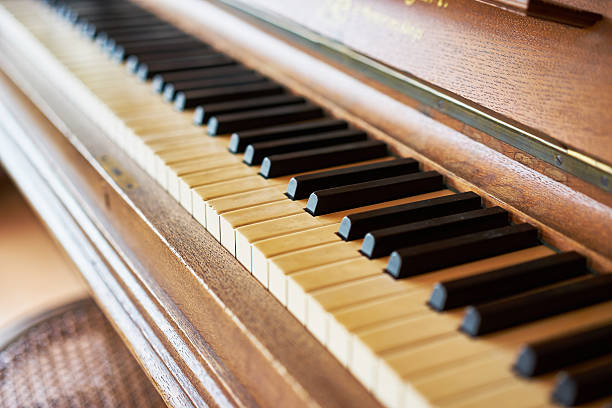 istock piano keys on historical piano with ivory keys 511590746