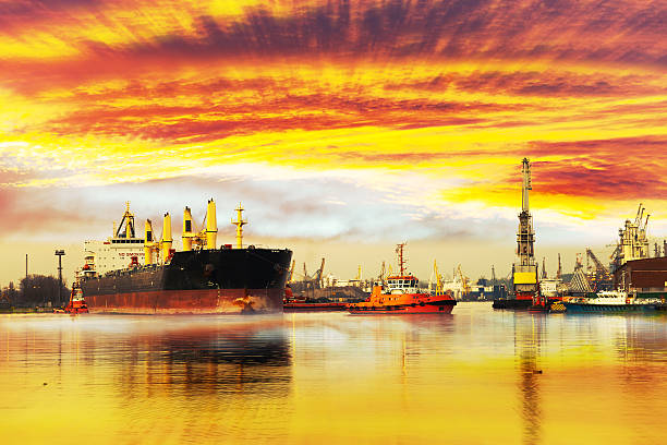 트럭, 트랙터 배송합니다 - tugboat nautical vessel sea gdansk 뉴스 사진 이미지
