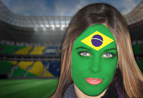 Brazilian fan patriots