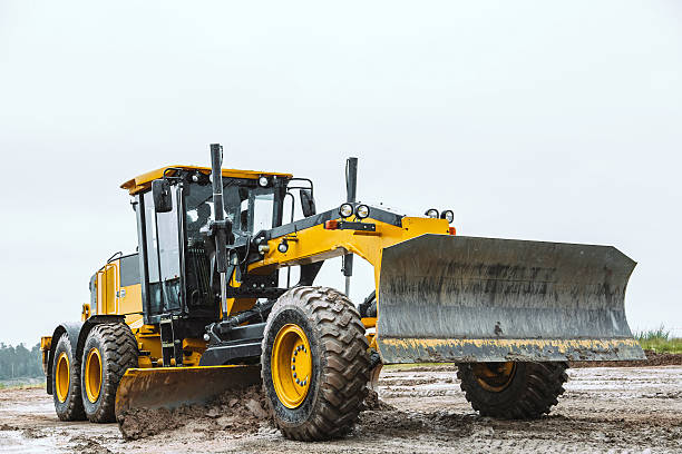 istock Road grader - heavy earth moving dirty 511593662