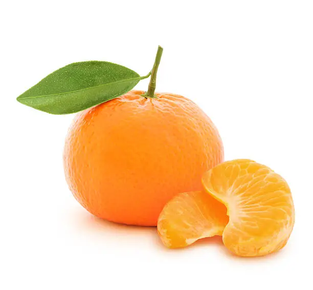 Clementine isolated on white (excluding the shadow)