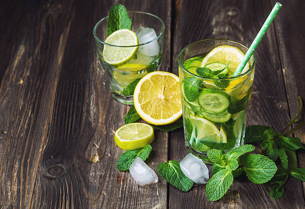 istock Detox water with lemon, cucumber and mint 511597876