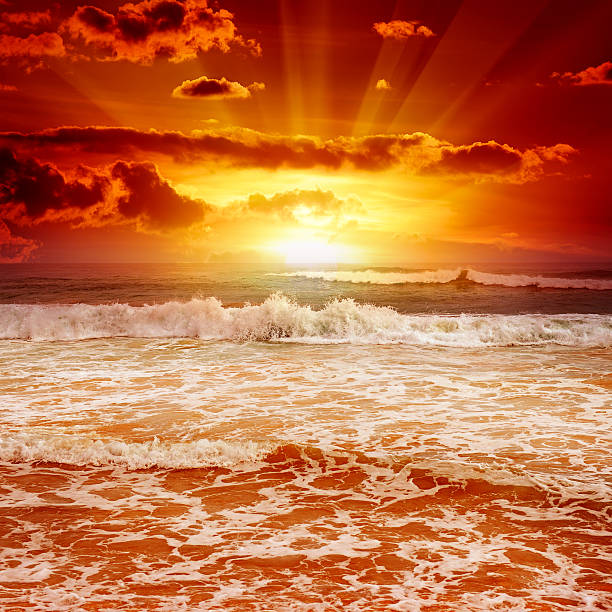 istock Beautiful sunset above the sea 511598276