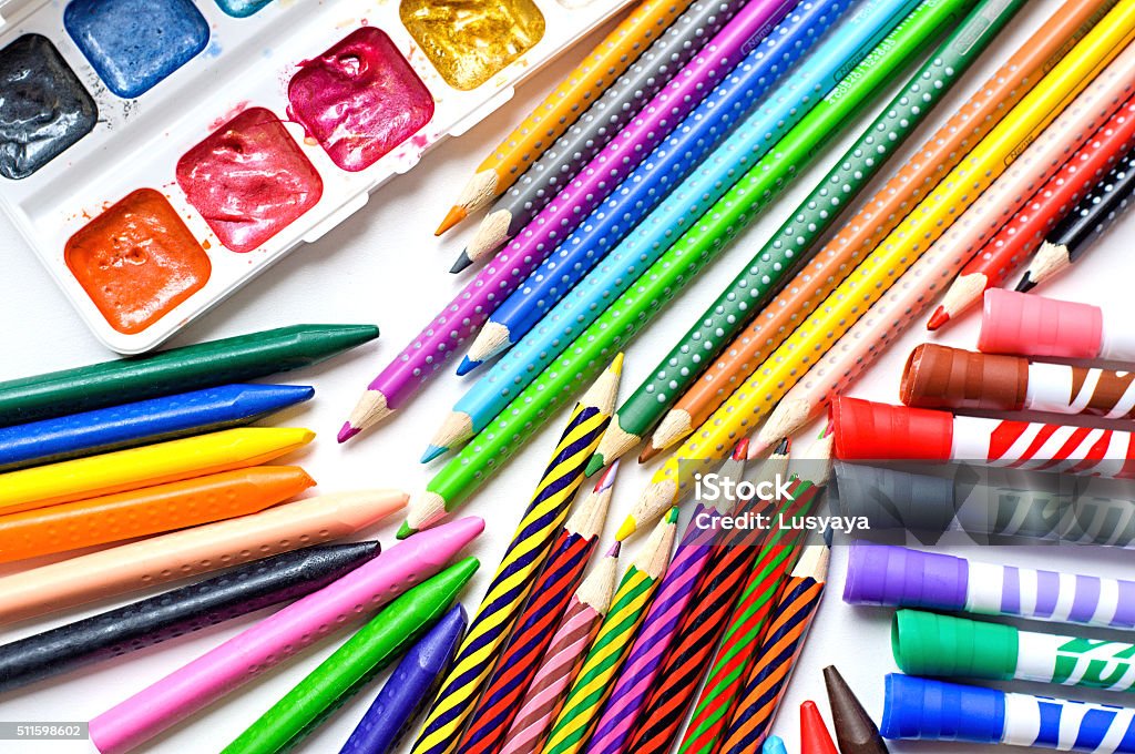https://media.istockphoto.com/id/511598602/photo/colored-pencils-crayons-markers-and-paints-on-white-background.jpg?s=1024x1024&w=is&k=20&c=xsGL9I531Y6dAtwjfsyR1-GZG27aTCfLomrIFvaLa9w=