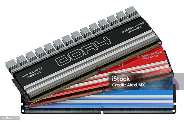 Ddr4 Memory Modules Stock Photo - Download Image Now - Random Access Memory, Accessibility, Arts Culture and Entertainment