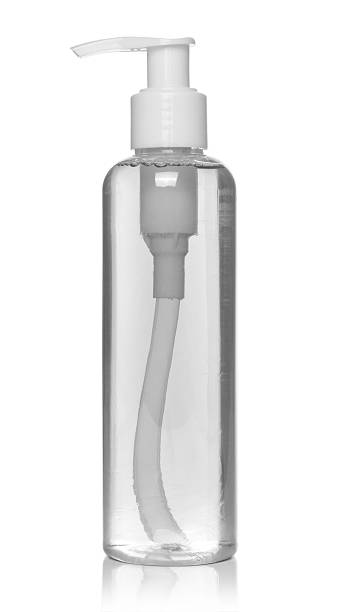 garrafa de plástico com sabão branco - hair gel beauty and health isolated medicine - fotografias e filmes do acervo