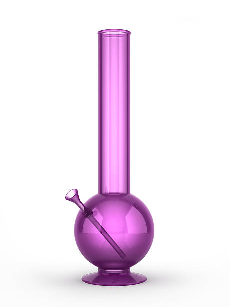 Purple bong isolated on white background Purple bong isolated on white background 3D bong photos stock pictures, royalty-free photos & images