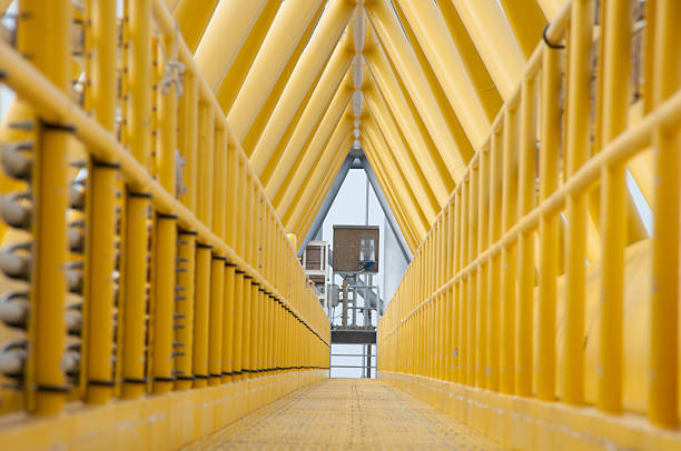 istock Gangway or walkway linked between production platform and living quarter 511642735