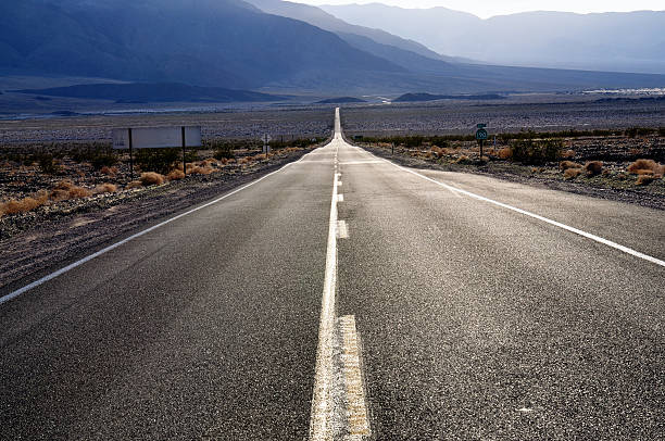 istock The Long Straight road in Carifornia, USA 511642849