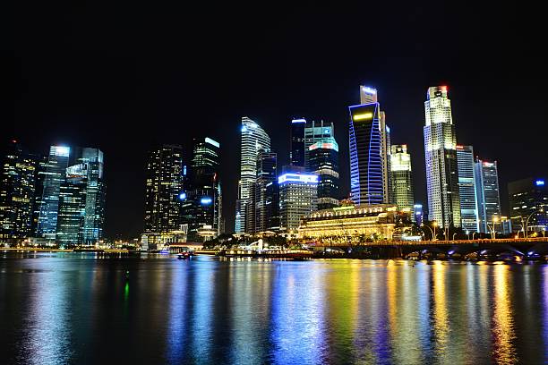 istock Singapore's financial district and bay area 511643469