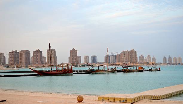 istock Dhow Fishing Boats in Doha, Qatar 511646149