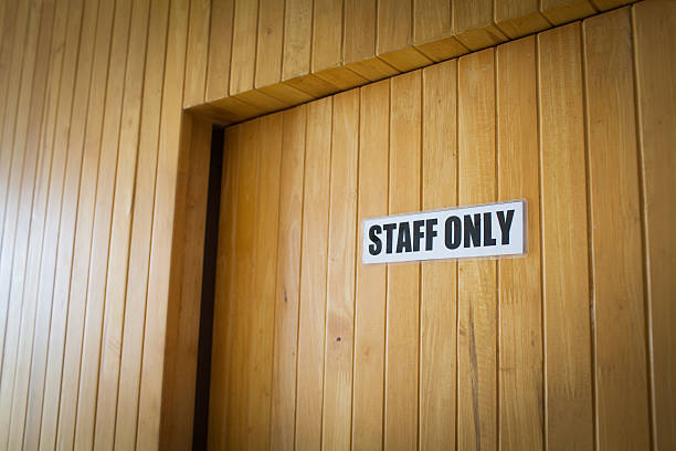 istock staff only door sign workplace office 511647415