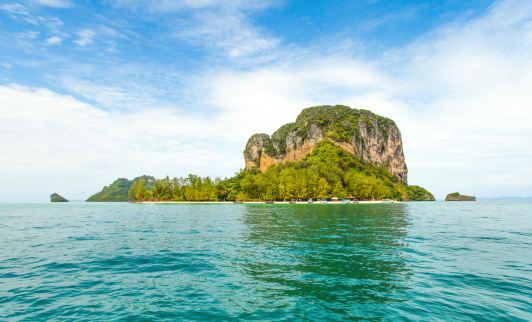 Thai Island with blue sky and sea
