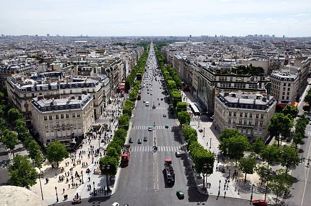 istock View from the Arc de Triomphe, Paris, French 511648133
