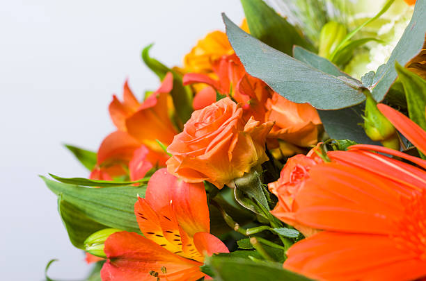 istock Bouquet of orange rose. 511649116