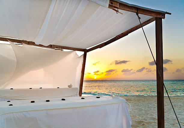istock Outdoor Beach Massage Service at Sunset 511655684