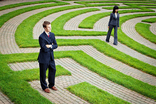 istock Searching Maze for Career Job, Business Corporate Future, Strategy Solutions 511656044