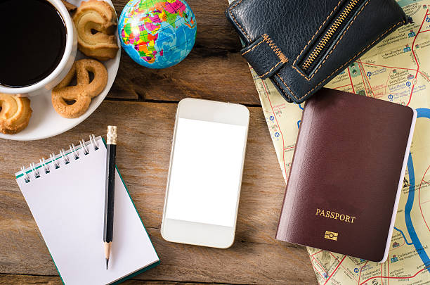 istock Tourism planning and equipment needed for the trip. 511658616