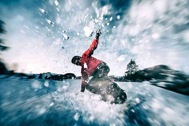 snowboarding - motivation passion cold inspiration - fotografias e filmes do acervo