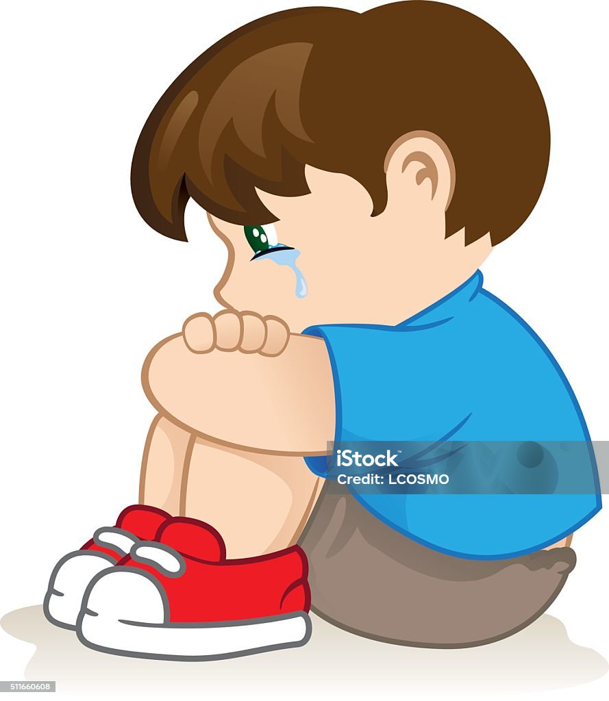 Minh Họa Một Đứa Trẻ Buồn Bã Bất Lực Bắt Nạt Hình minh họa Sẵn có ...