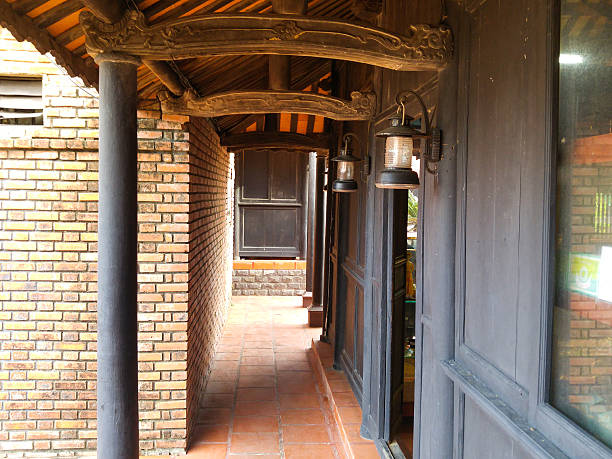 Hallway in an asian temple