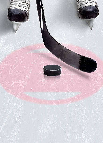 istock Ice Hockey Face Off Spot With Copy Space 511662898