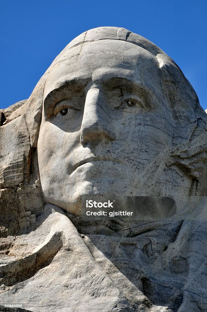 George Washingtons Visage Mount Rushmore National Monument Stock Photo - Download Image Now - IStock
