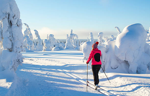istock Cross country skiing on mountain 511664834