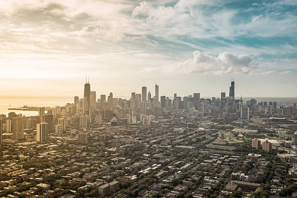 istock Aerial view od Chicago Downtown 511665504