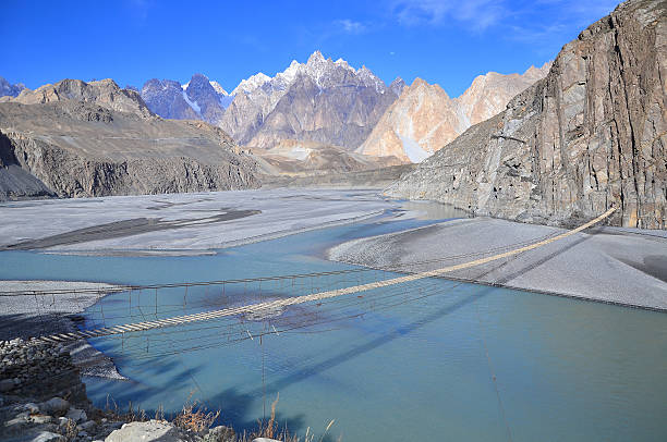 istock Suspension bridge in Upper Pakistan 511665678