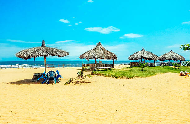 Africa. Sun-drenched beach in Monrovia, Liberia