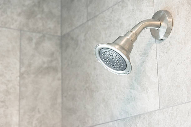 Modern Stainless Steel Shower Head Detail