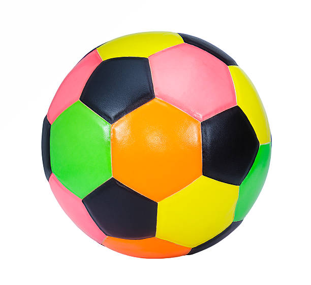 istock Colorful soccer ball isolated on white background 511667621