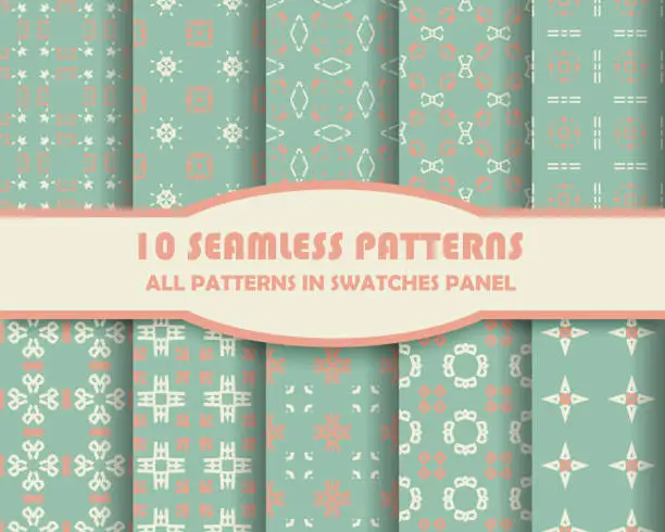 Os Pattern Background Imagens vetoriais e gráficos gratuitos de 10 seamless patterns 3 free ...