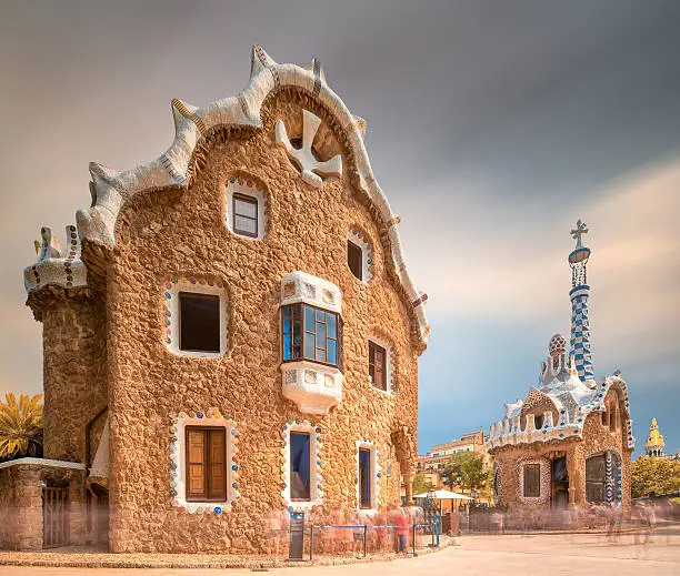 Photo of Park Guell in Barcelona, Spain