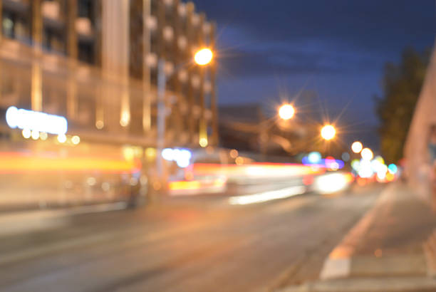 istock Defocused blur Traffic Urban and bokeh background 511669896