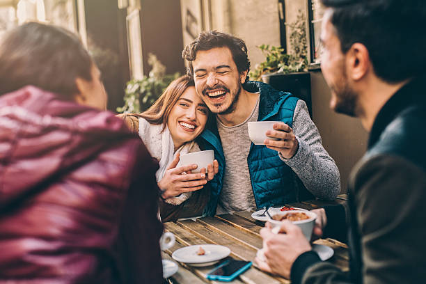 istock Group of friends talking and laughing 511670242